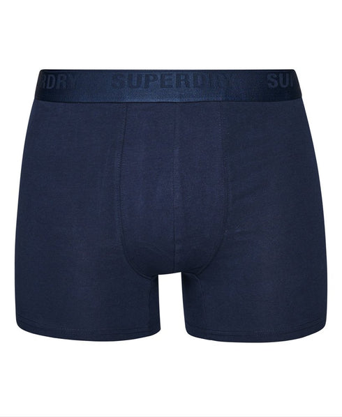 Superdry Boxer Multi Double Pack Blue